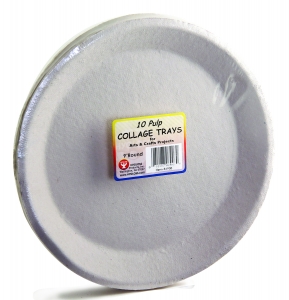 Plates - 10 Count, 9" Round, Pulp